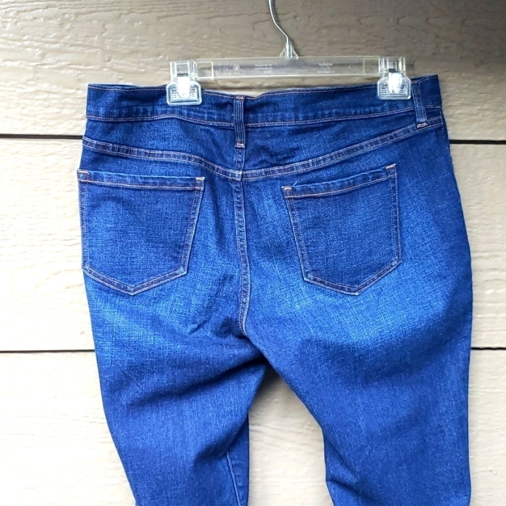 Old navy Rockstar Boyfriend jeans skinny bonfire milky way 14 cropped - Picture 4 of 7